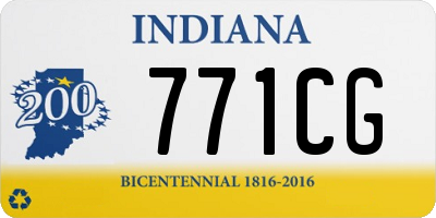 IN license plate 771CG
