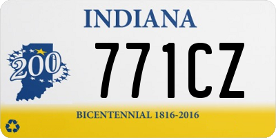 IN license plate 771CZ