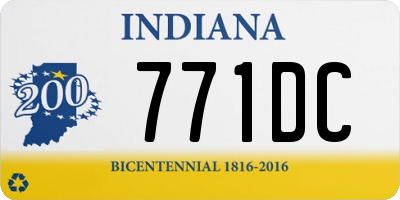 IN license plate 771DC