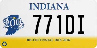 IN license plate 771DI