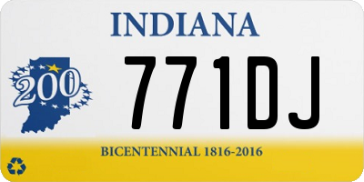 IN license plate 771DJ