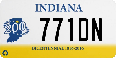 IN license plate 771DN