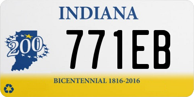 IN license plate 771EB