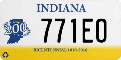 IN license plate 771EO