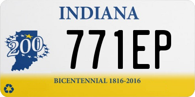 IN license plate 771EP