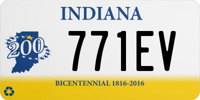 IN license plate 771EV