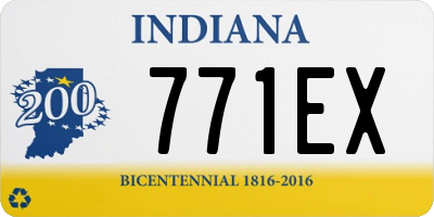 IN license plate 771EX