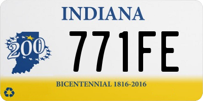 IN license plate 771FE