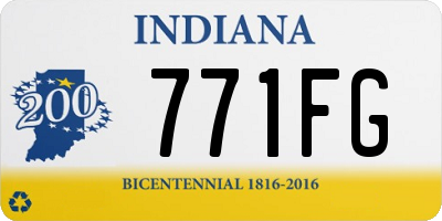 IN license plate 771FG