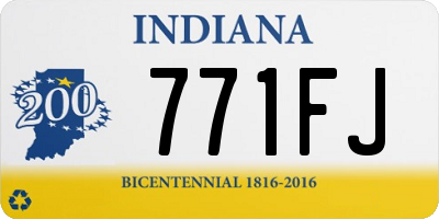 IN license plate 771FJ