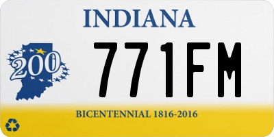 IN license plate 771FM