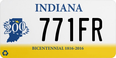 IN license plate 771FR