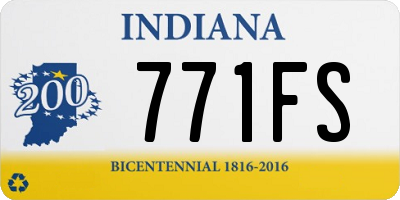 IN license plate 771FS