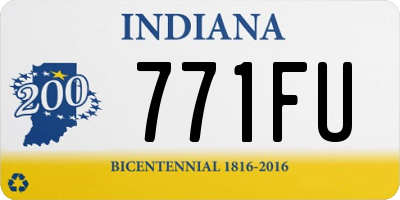 IN license plate 771FU