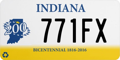IN license plate 771FX