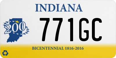 IN license plate 771GC