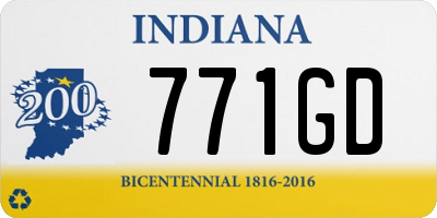 IN license plate 771GD