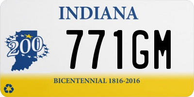 IN license plate 771GM