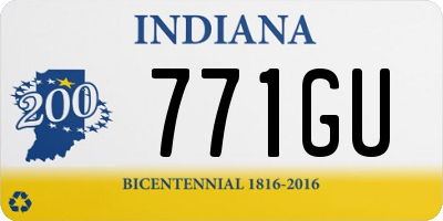 IN license plate 771GU