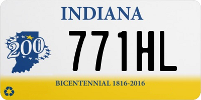 IN license plate 771HL