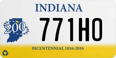 IN license plate 771HO