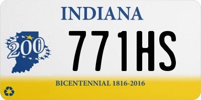 IN license plate 771HS