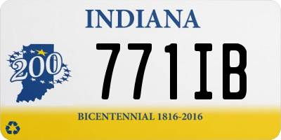 IN license plate 771IB