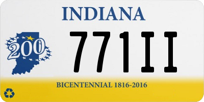 IN license plate 771II