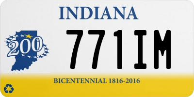 IN license plate 771IM