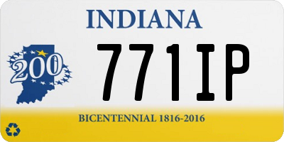 IN license plate 771IP