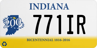 IN license plate 771IR