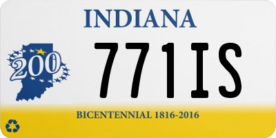 IN license plate 771IS