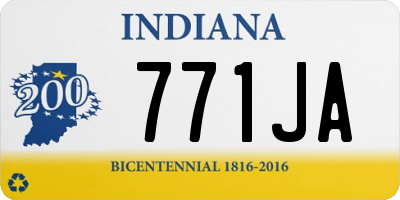 IN license plate 771JA