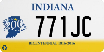 IN license plate 771JC