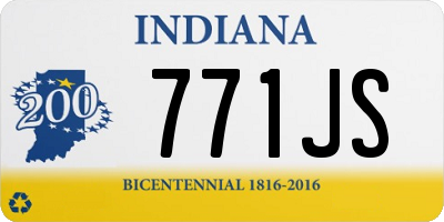 IN license plate 771JS