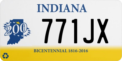 IN license plate 771JX