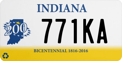 IN license plate 771KA