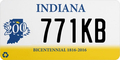 IN license plate 771KB