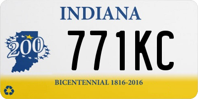 IN license plate 771KC