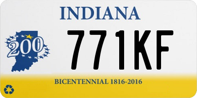 IN license plate 771KF