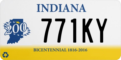 IN license plate 771KY