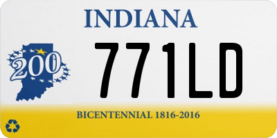 IN license plate 771LD