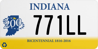 IN license plate 771LL