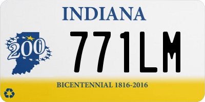 IN license plate 771LM