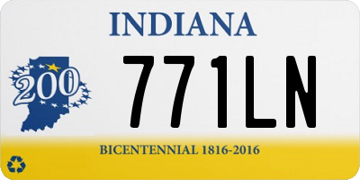 IN license plate 771LN