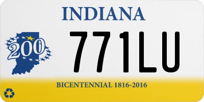 IN license plate 771LU
