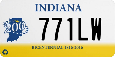 IN license plate 771LW