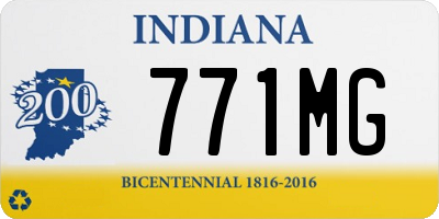 IN license plate 771MG