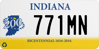 IN license plate 771MN