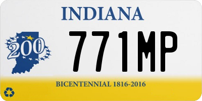 IN license plate 771MP